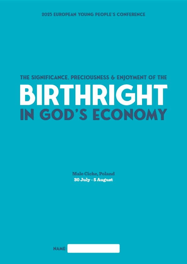 Birthright in God’s Economy — Conference Handbook